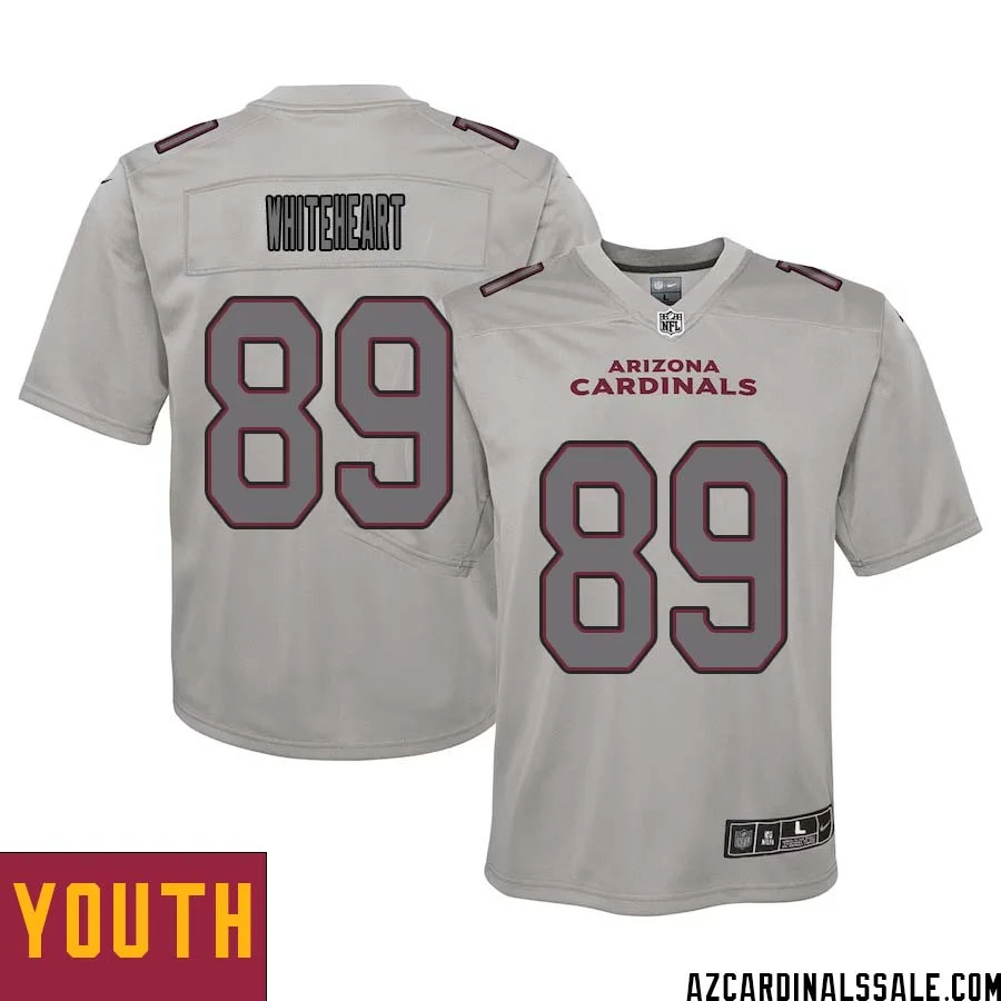Blake Whiteheart No 89 Youth Arizona Cardinals Gray Atmosphere Fashion Game Jersey 1