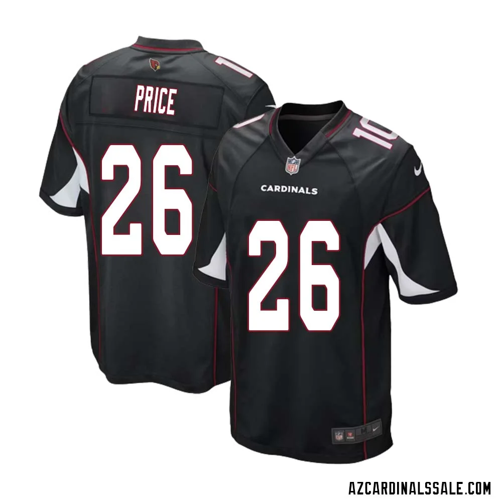Bobby Price No 26 Arizona Cardinals Black Alternate Game Jersey Cardinal for Men 1