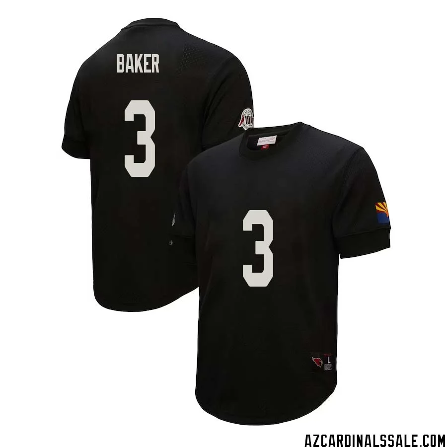 Budda Baker No 3 Arizona Cardinals Mitchell Ness Retired Player Name Number Mesh Top Black