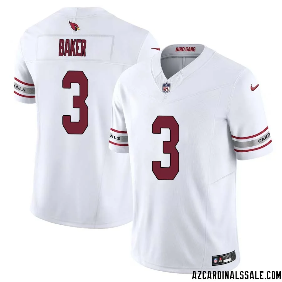 Budda Baker No 3 Arizona Cardinals Vapor F.U.S.E. Limited Jersey White 1