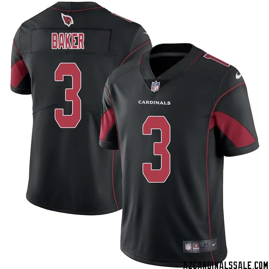 Budda Baker No 3 Men Black Arizona Cardinals Color Rush Vapor Limited Jersey