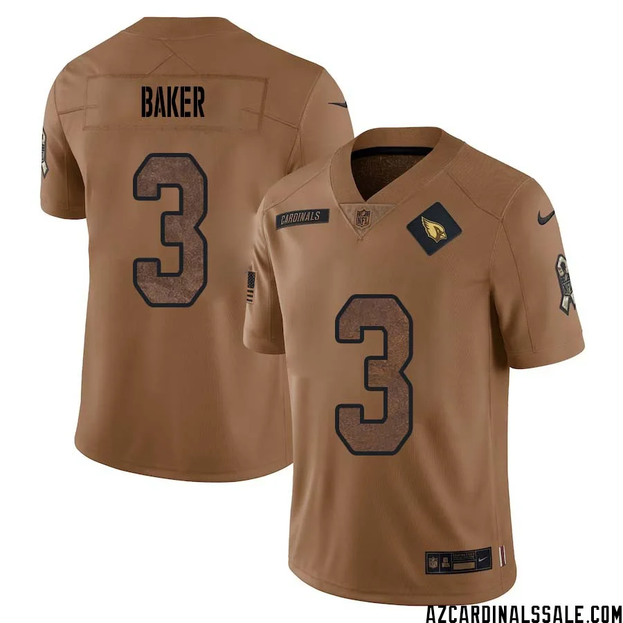 Budda Baker No 3 Men Brown Arizona Cardinals 2023 Salute To Service Retired Player Limited Jersey