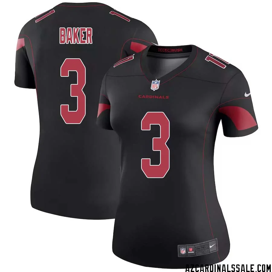 Budda Baker No 3 Women Black Arizona Cardinals Color Rush Vapor Limited Jersey