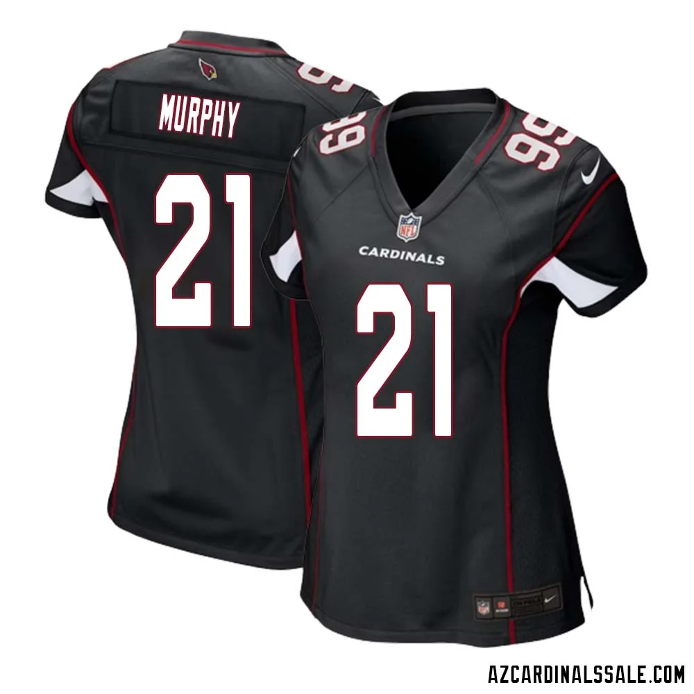 Byron Murphy No 21 Arizona Cardinals Black Alternate Game Jersey Cardinal for Women