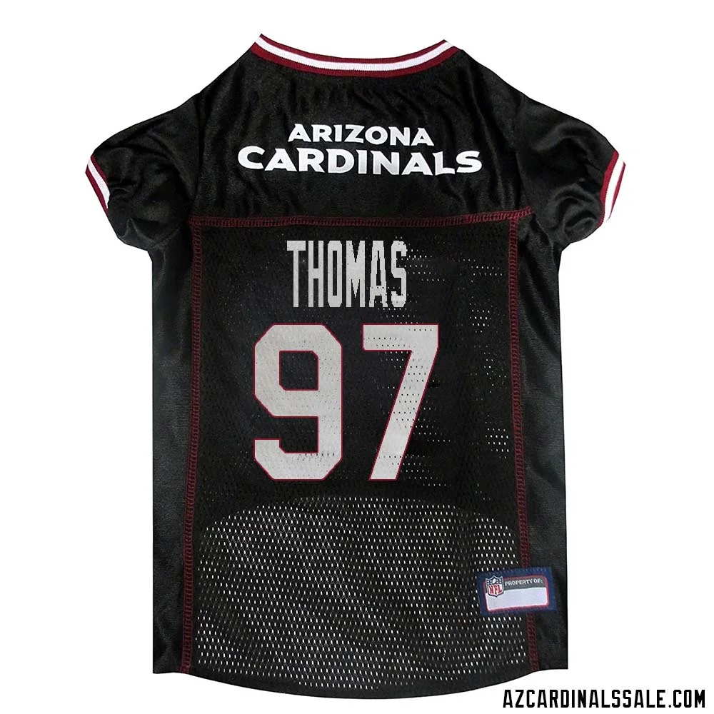 Cameron Thomas No 97 Arizona Cardinals Dog Black Jersey 1