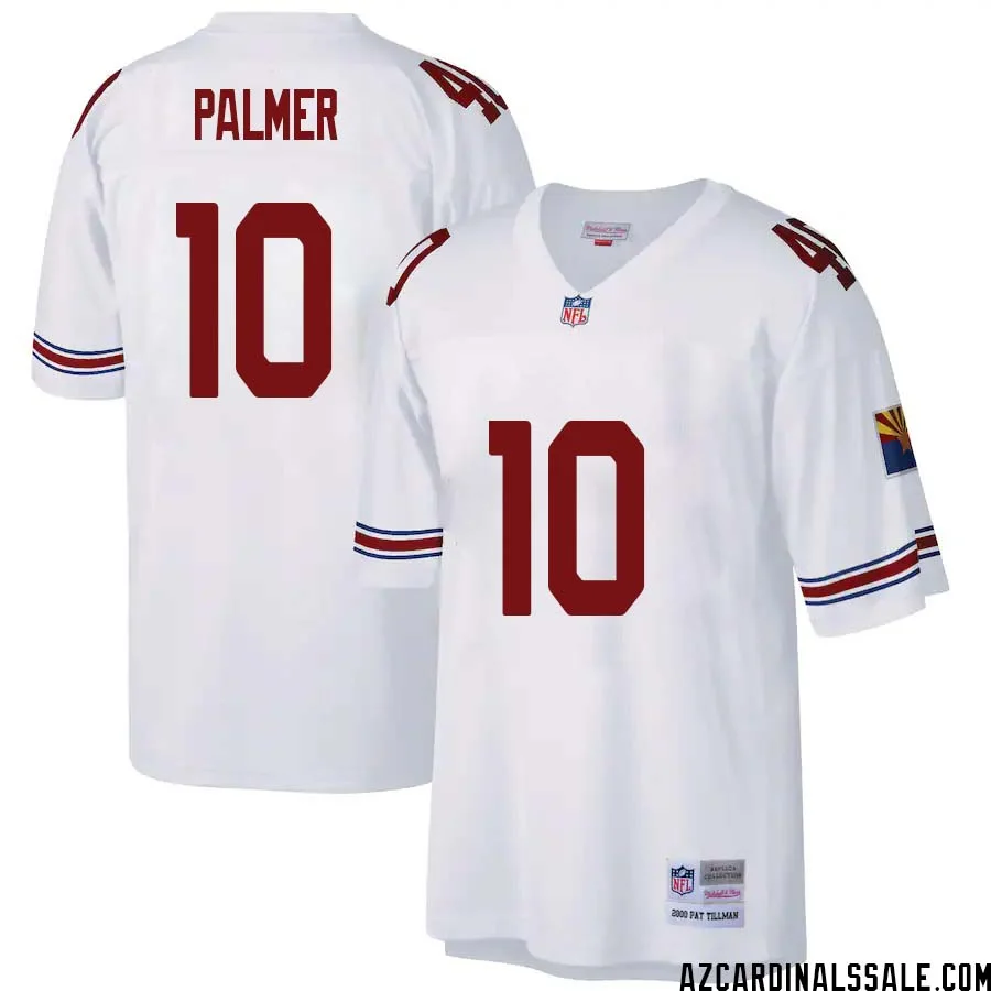Carson Palmer No 10 Arizona Cardinals Mitchell Ness Big Tall 2000 Retired Player Replica Jersey White
