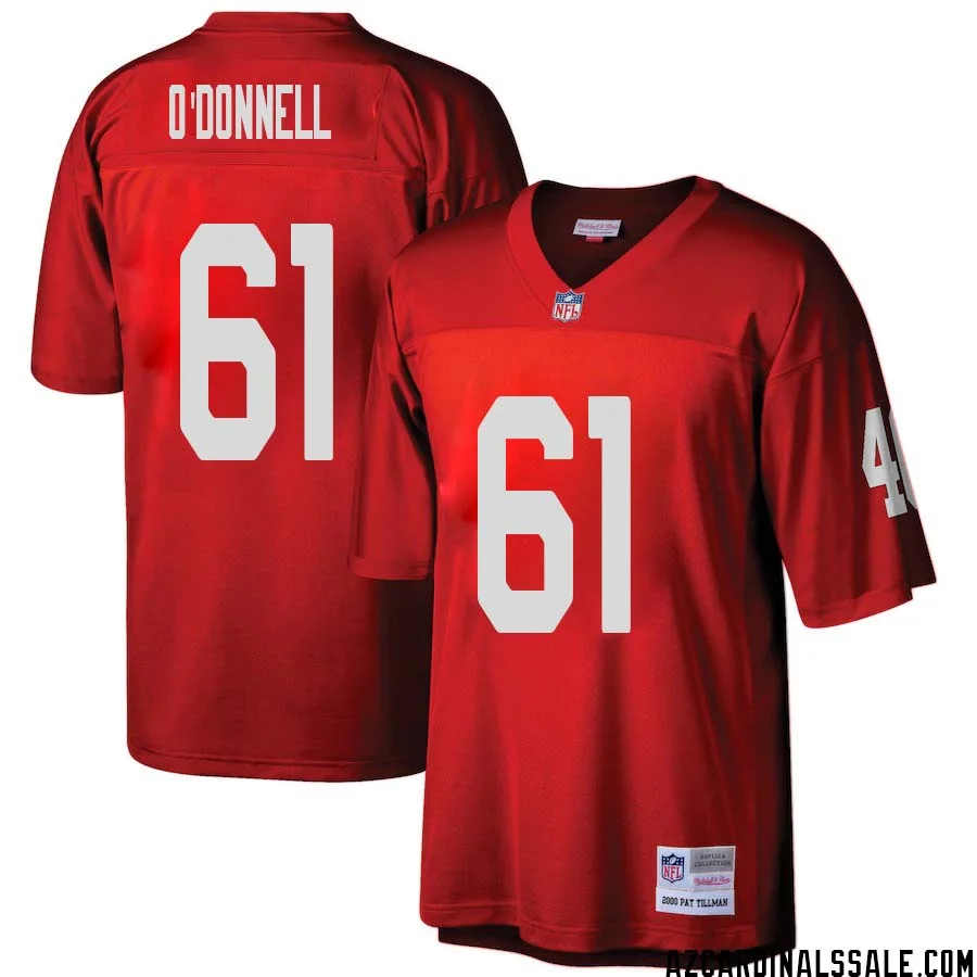 Carter ODonnell No 61 Arizona Cardinals Mitchell Ness Big Tall 2000 Retired Player Replica Jersey Red 1