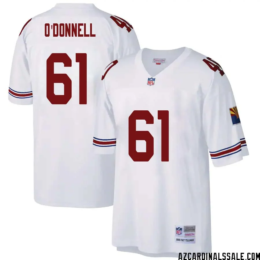 Carter ODonnell No 61 Arizona Cardinals Mitchell Ness Big Tall 2000 Retired Player Replica Jersey White