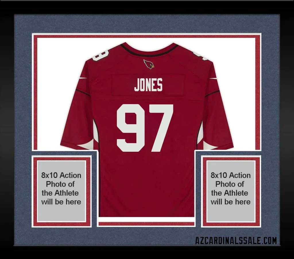 Chandler Jones No 97 Arizona Cardinals Autographed Red Game Jersey 1