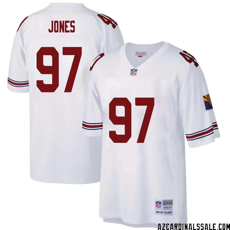 Chandler Jones No 97 Arizona Cardinals Mitchell Ness Big Tall 2000 Retired Player Replica Jersey White