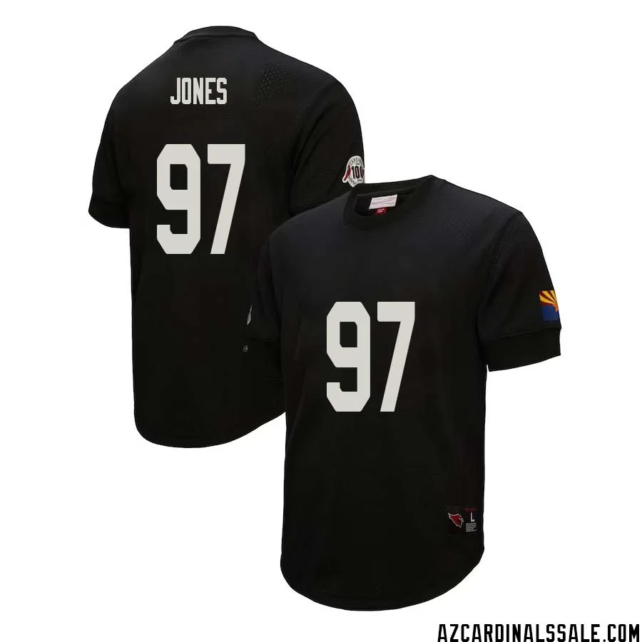 Chandler Jones No 97 Arizona Cardinals Mitchell Ness Retired Player Name Number Mesh Top Black