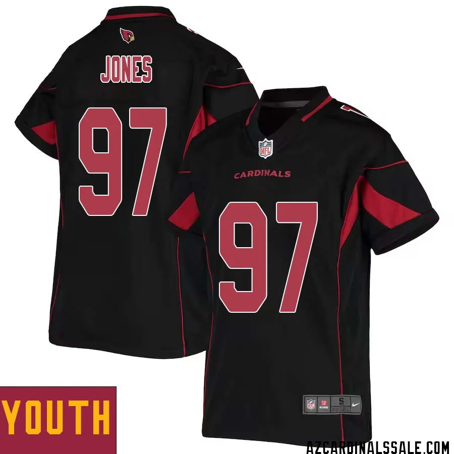 Chandler Jones No 97 Youth Black Arizona Cardinals Color Rush Vapor Limited Jersey 1
