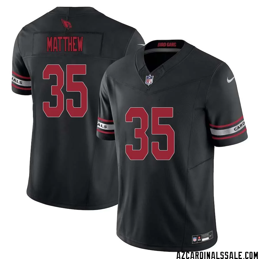 Christian Matthew No 35 Arizona Cardinals Vapor F.U.S.E. Limited Jersey Black 1
