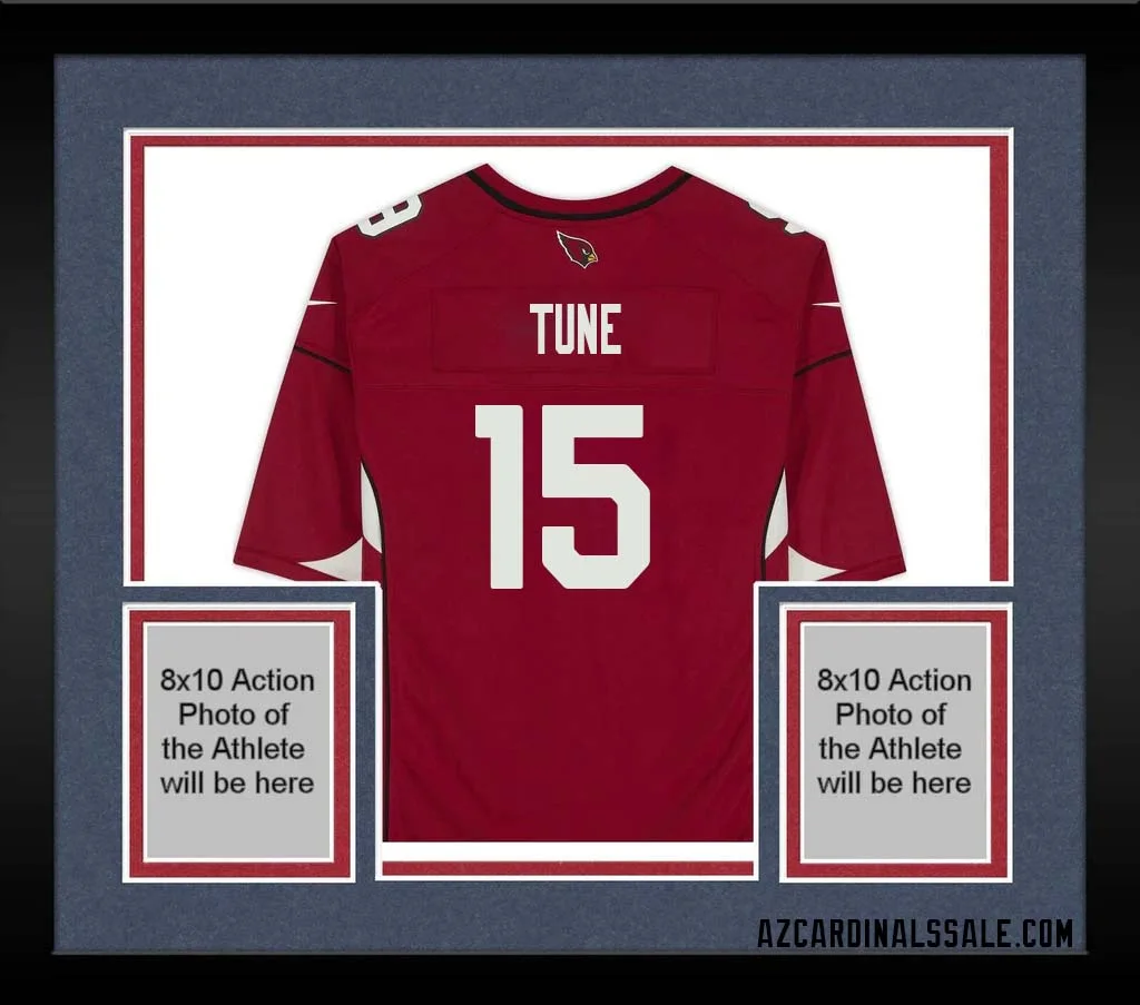 Clayton Tune No 15 Arizona Cardinals Autographed Red Game Jersey