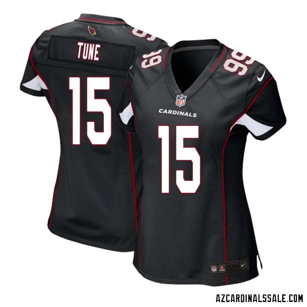 Clayton Tune No 15 Arizona Cardinals Black Alternate Game Jersey Cardinal for Women