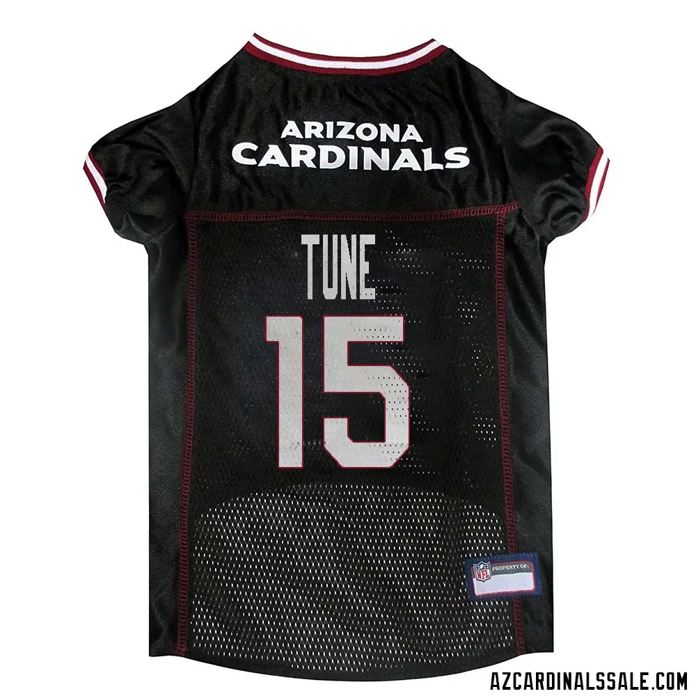 Clayton Tune No 15 Arizona Cardinals Dog Black Jersey 1