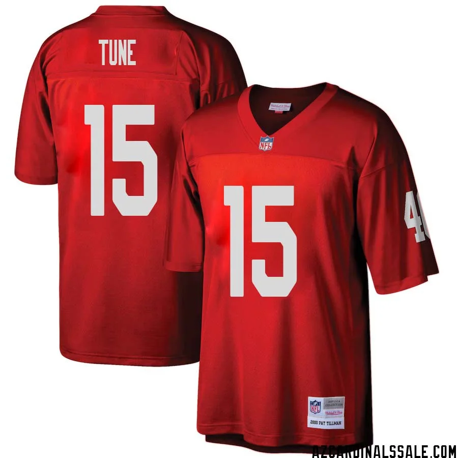 Clayton Tune No 15 Arizona Cardinals Mitchell Ness Big Tall 2000 Retired Player Replica Jersey Red
