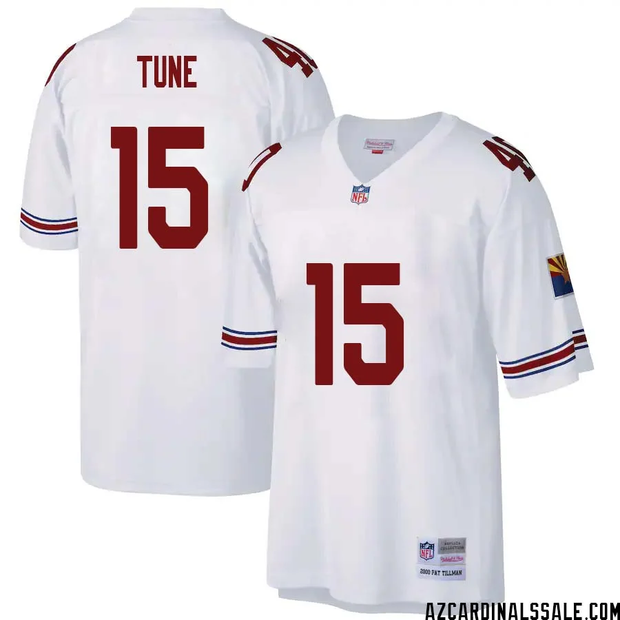Clayton Tune No 15 Arizona Cardinals Mitchell Ness Big Tall 2000 Retired Player Replica Jersey White 1