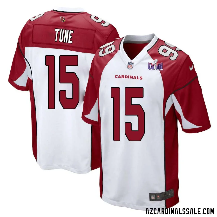 Clayton Tune No 15 Arizona Cardinals Super Bowl LVIII Away Game Jersey Cardinal for Men