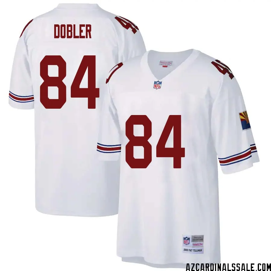 Conrad Dobler No 84 Arizona Cardinals Mitchell Ness Big Tall 2000 Retired Player Replica Jersey White