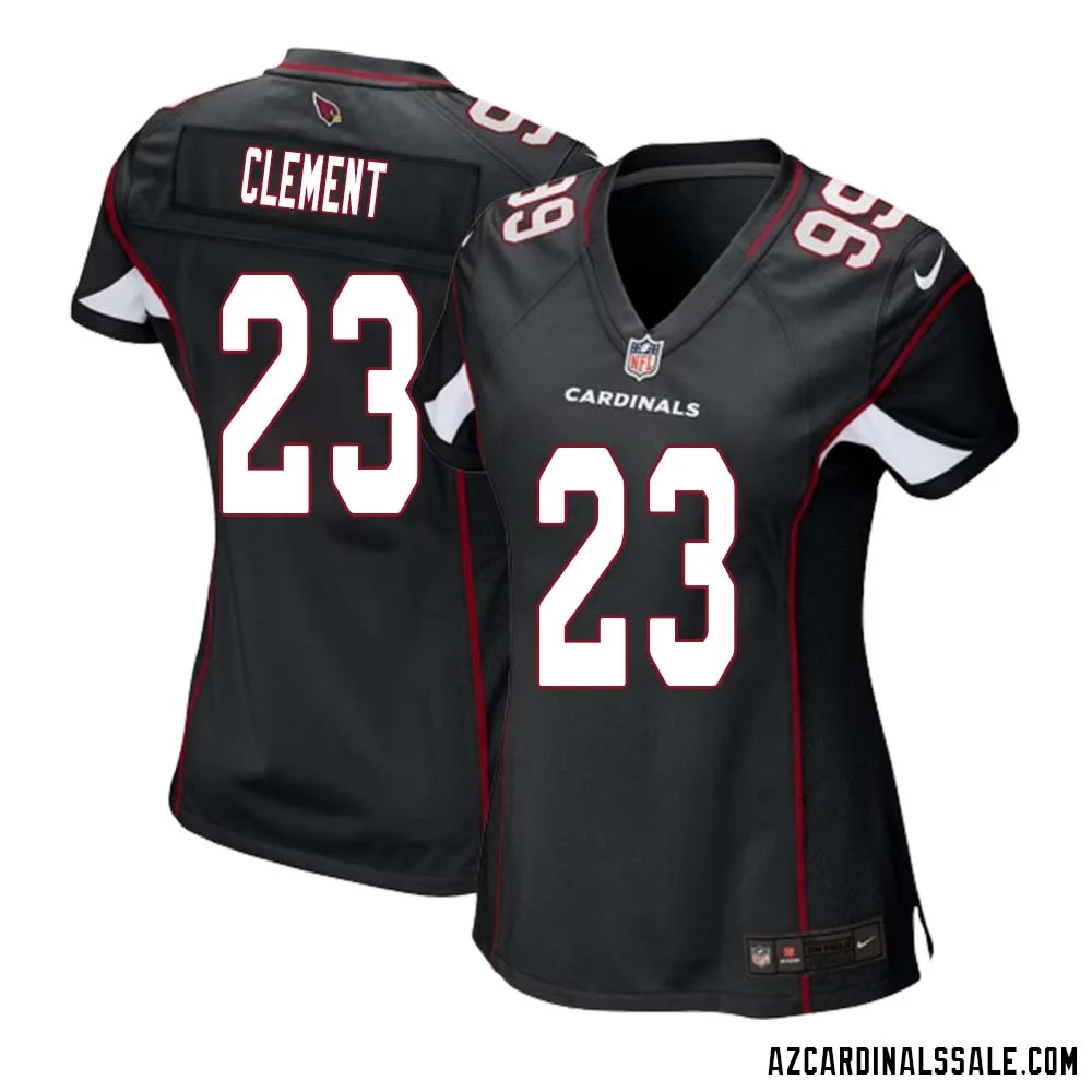 Corey Clement No 23 Arizona Cardinals Black Alternate Game Jersey Cardinal for Women 1