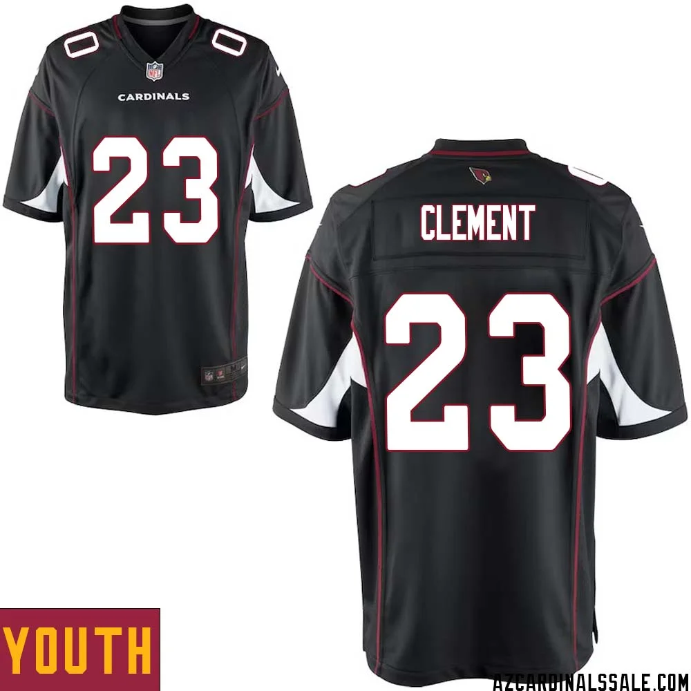 Corey Clement No 23 Arizona Cardinals Black Alternate Game Jersey Cardinal for Youth 1
