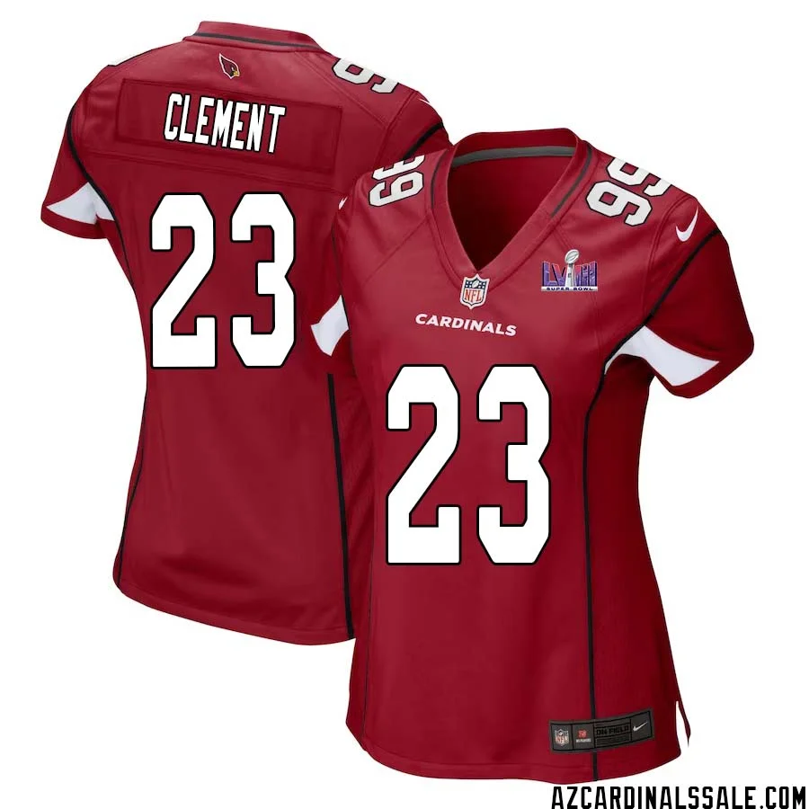 Corey Clement No 23 Arizona Cardinals Super Bowl LVIII Home Game Jersey Cardinal for Women 1