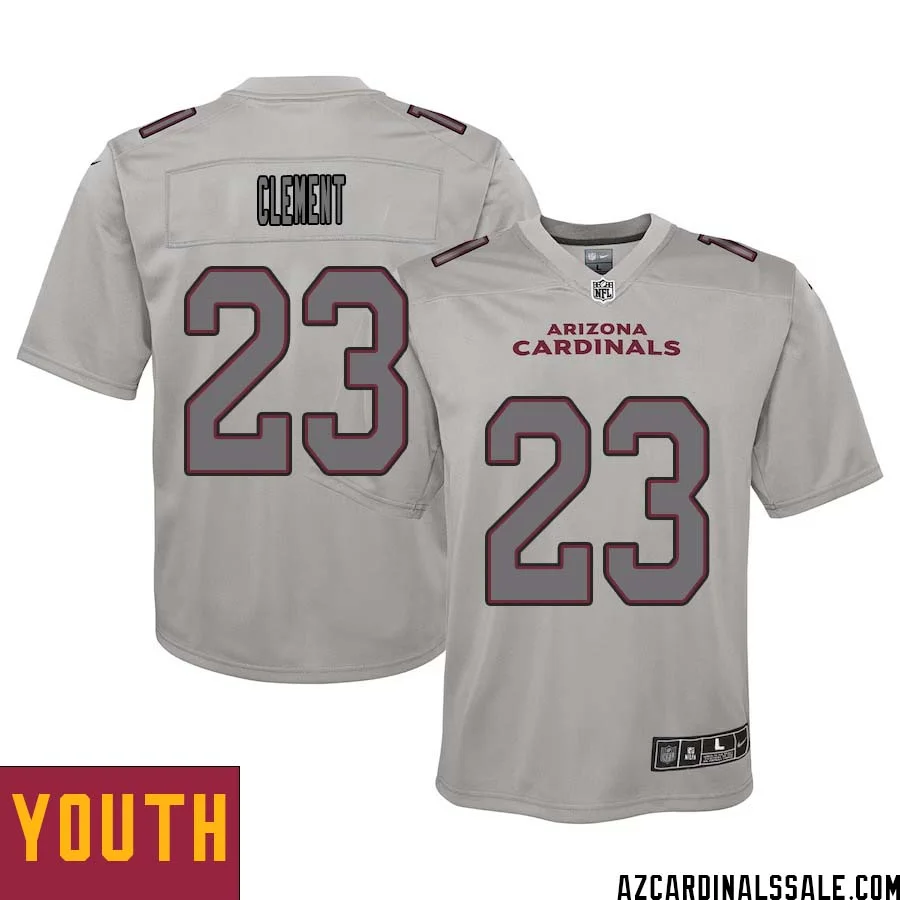 Corey Clement No 23 Youth Arizona Cardinals Gray Atmosphere Fashion Game Jersey
