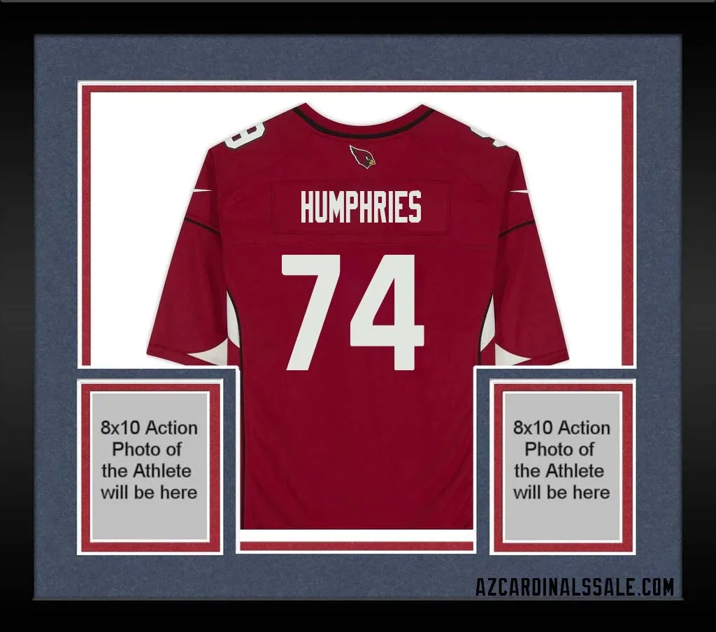 D.J. Humphries No 74 Arizona Cardinals Autographed Red Game Jersey 1