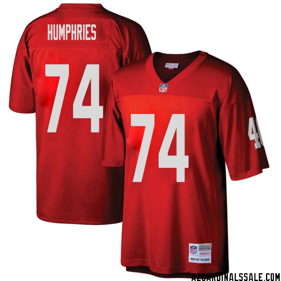 D.J. Humphries No 74 Arizona Cardinals Mitchell Ness Big Tall 2000 Retired Player Replica Jersey Red 1