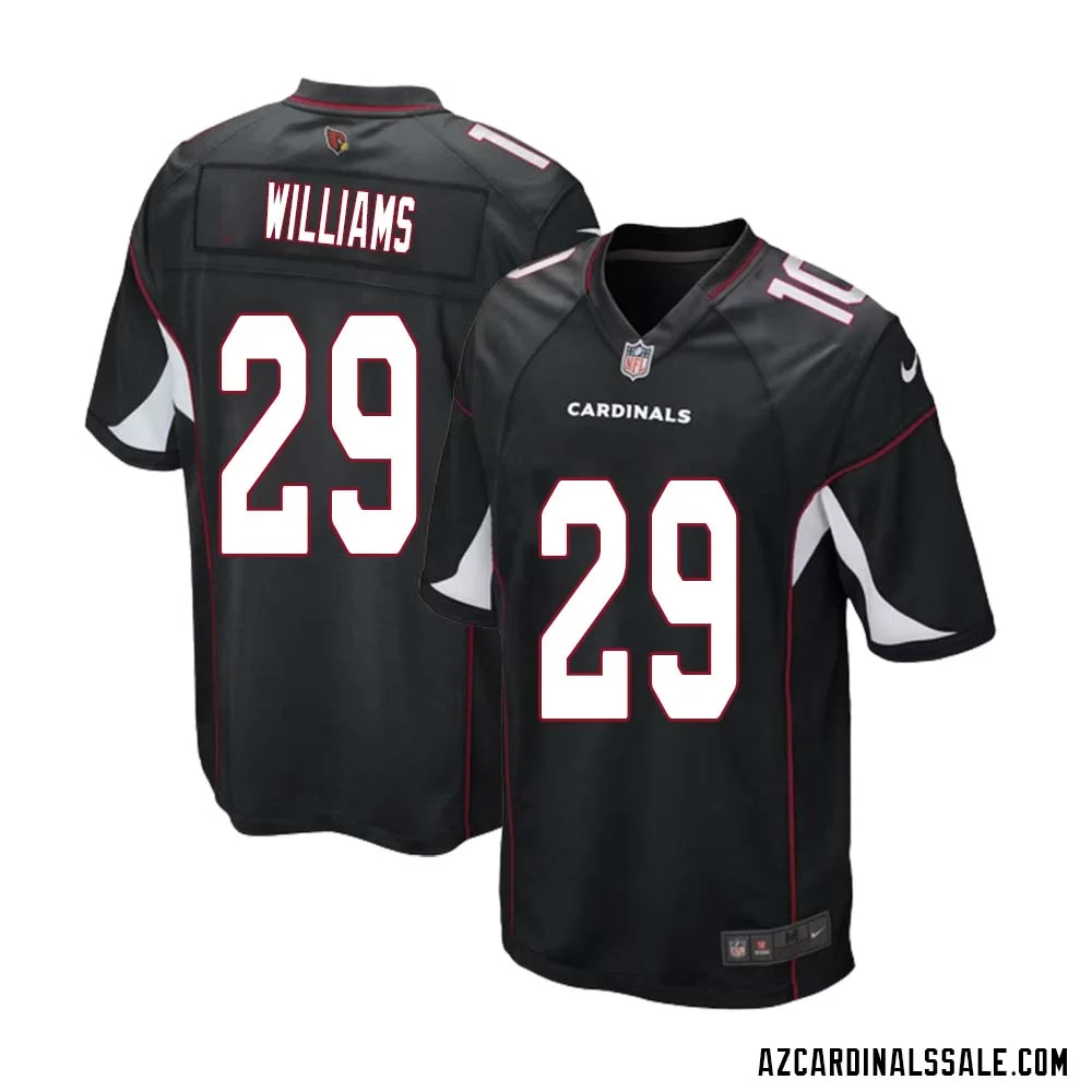 Damien Williams No 29 Arizona Cardinals Black Alternate Game Jersey Cardinal for Men 1