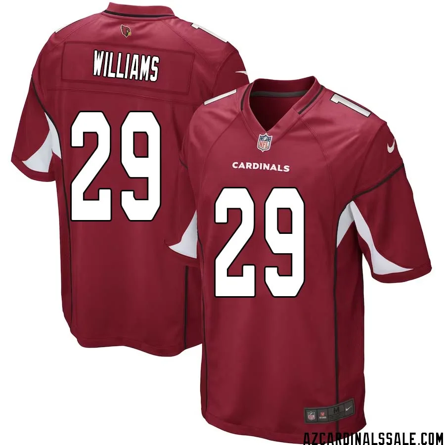 Damien Williams No 29 Arizona Cardinals Home Game Jersey Cardinal for Men 1