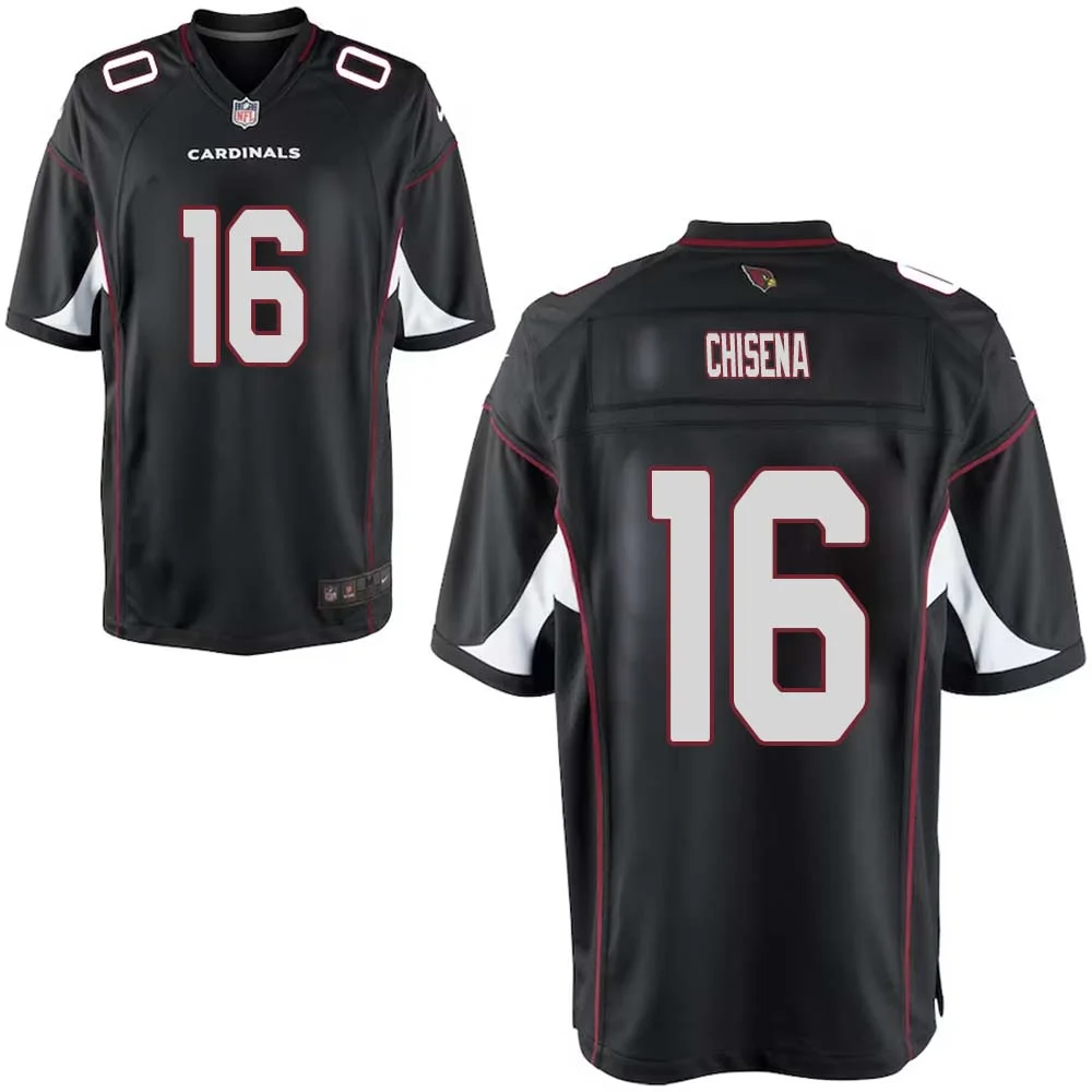 Dan Chisena No 16 Arizona Cardinals Black Alternate Game Jersey Cardinal for Youth 1
