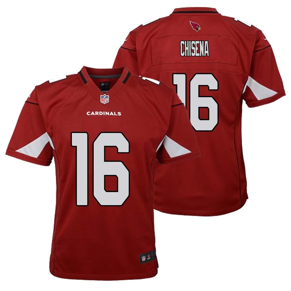 Dan Chisena No 16 Arizona Cardinals Home Game Jersey Cardinal for Youth