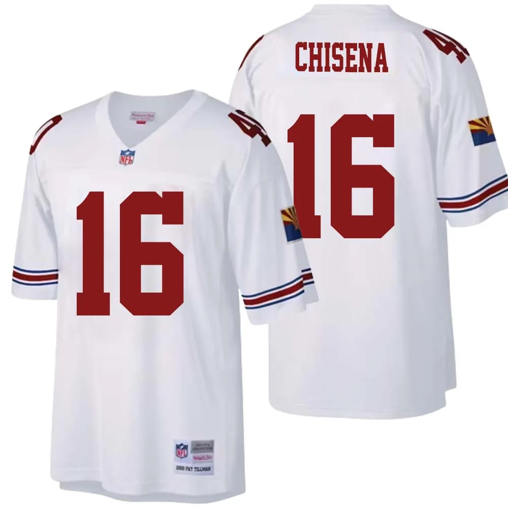 Dan Chisena No 16 Arizona Cardinals Mitchell Ness Big Tall 2000 Retired Player Replica Jersey White
