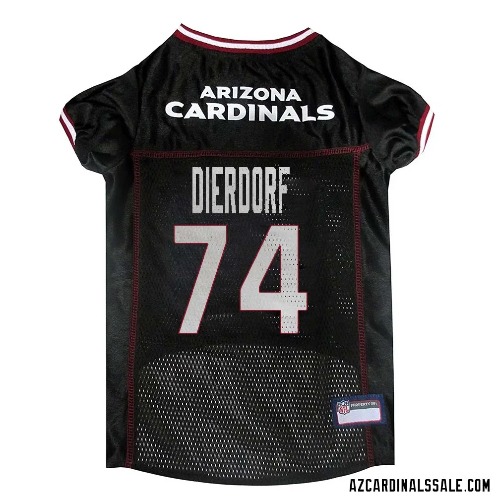 Dan Dierdorf No 74 Arizona Cardinals Dog Black Jersey 1