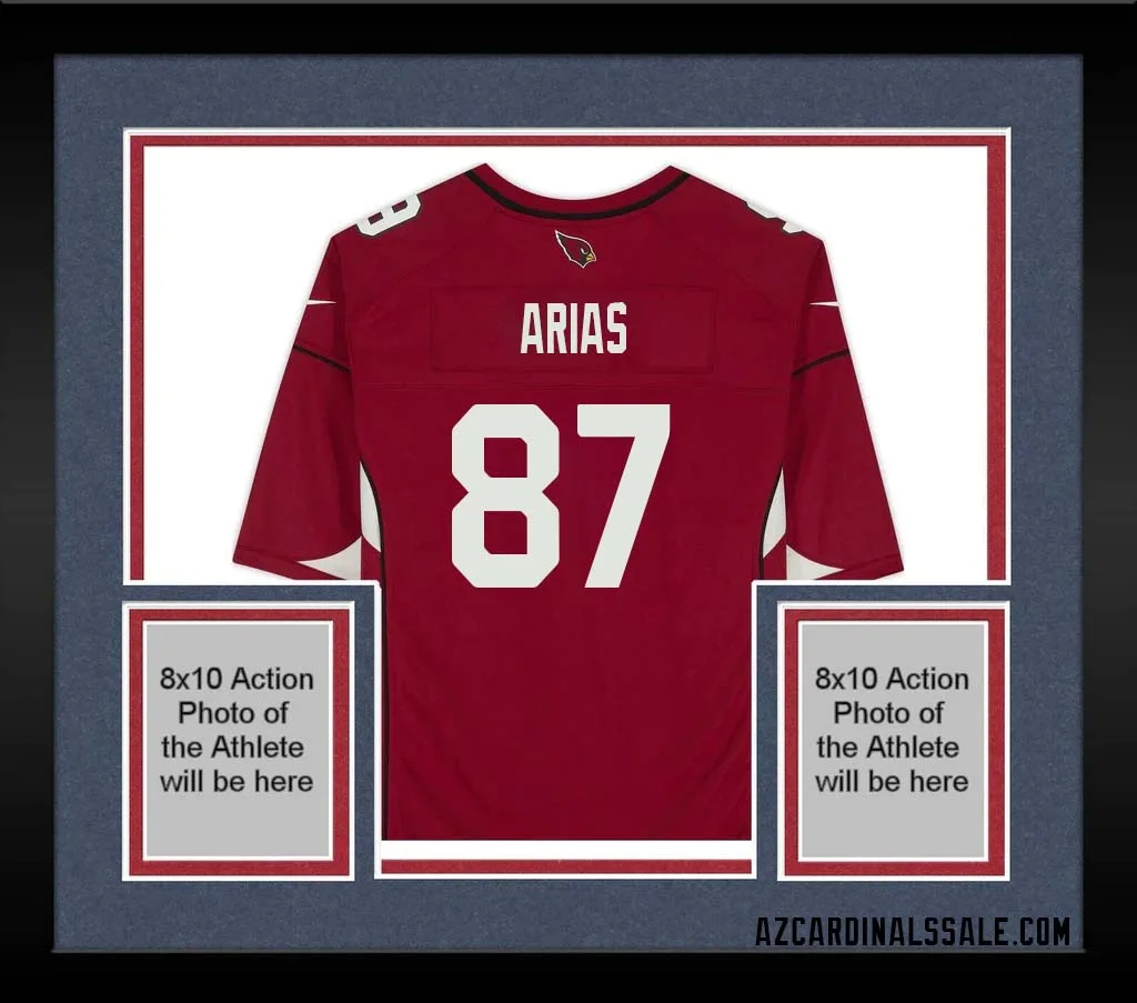 Daniel Arias No 87 Arizona Cardinals Autographed Red Game Jersey