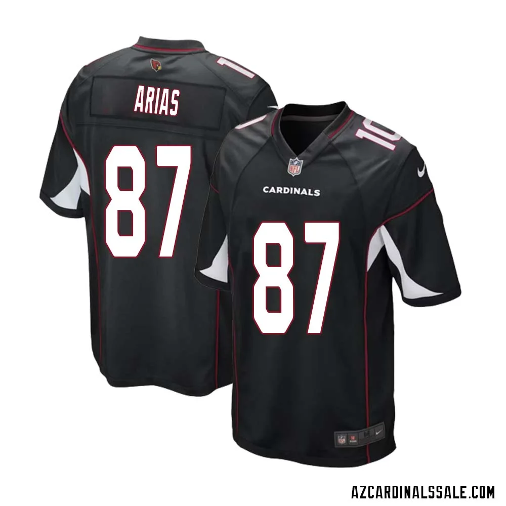 Daniel Arias No 87 Arizona Cardinals Black Alternate Game Jersey Cardinal for Men 1