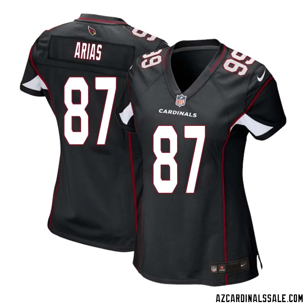Daniel Arias No 87 Arizona Cardinals Black Alternate Game Jersey Cardinal for Women 1