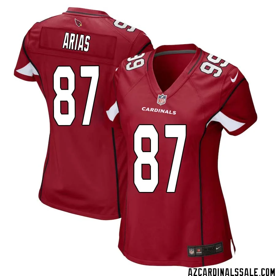 Daniel Arias No 87 Arizona Cardinals Home Game Jersey Cardinal for Women 1