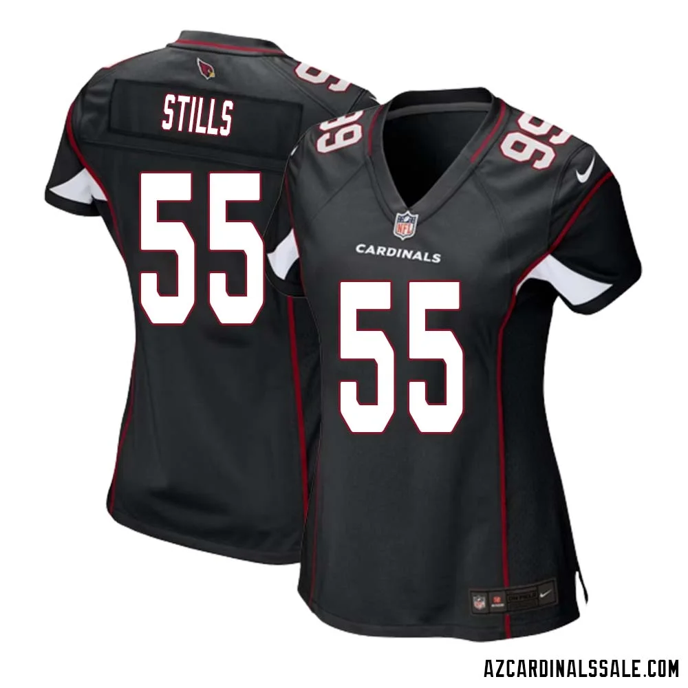 Dante Stills No 55 Arizona Cardinals Black Alternate Game Jersey Cardinal for Women 1
