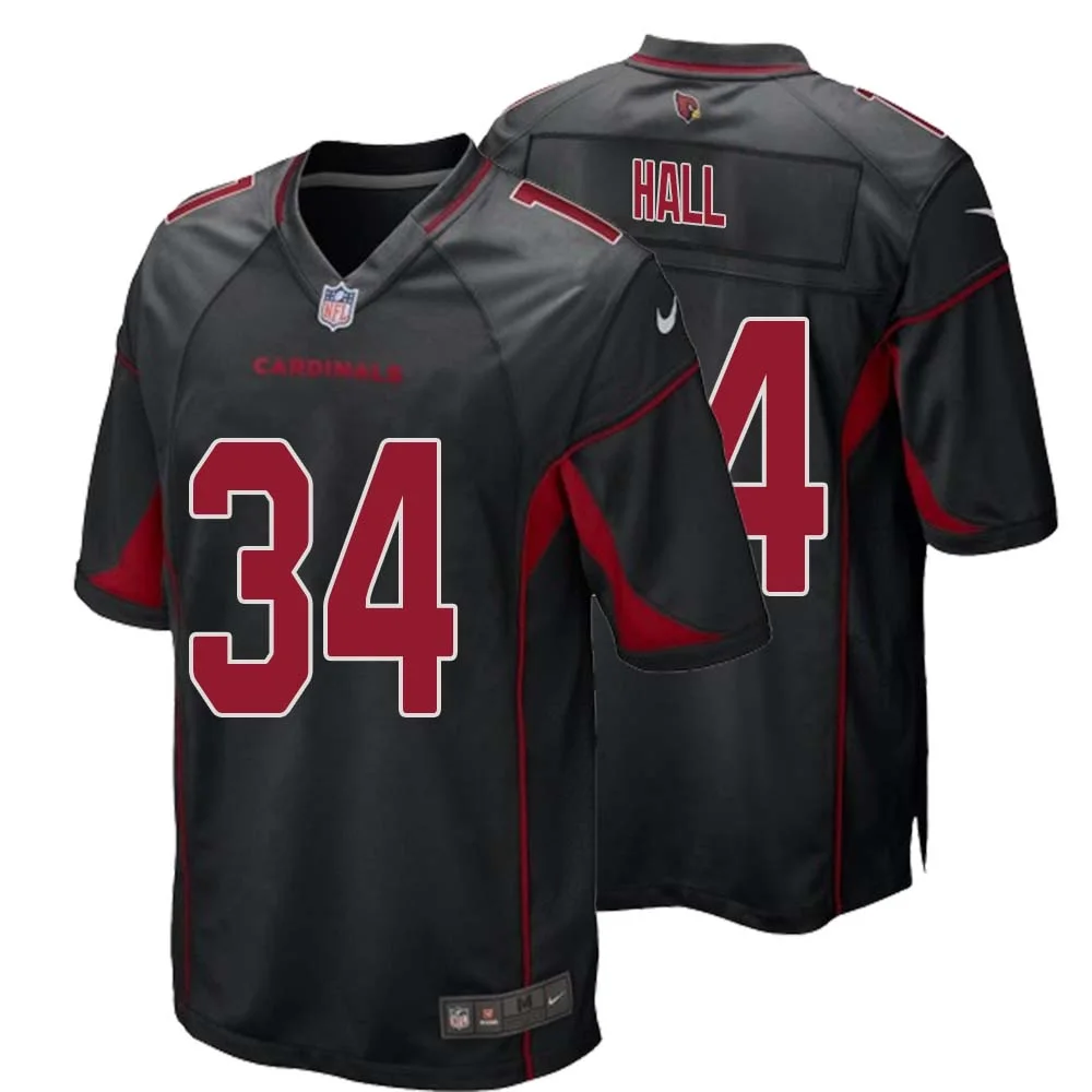 Darren Hall No 34 Arizona Cardinals Alternate Game Jersey Cardinal for Men