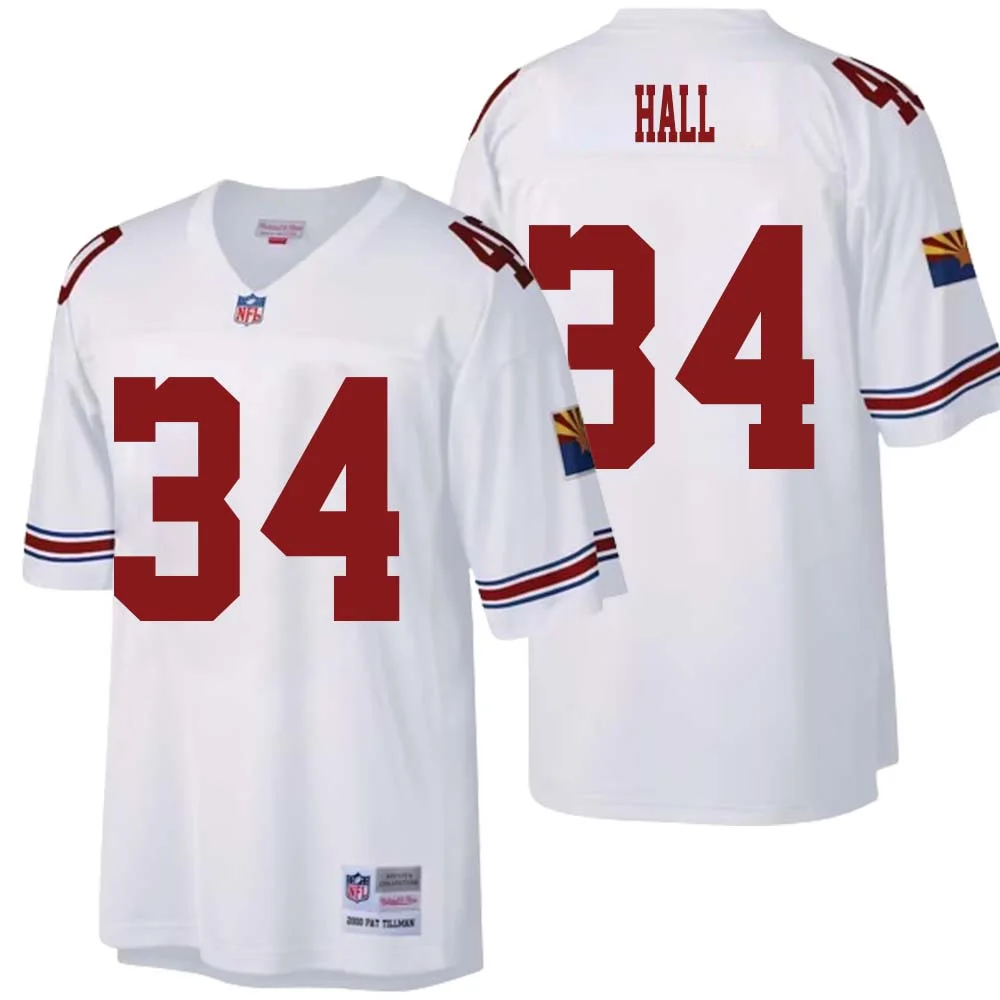 Darren Hall No 34 Arizona Cardinals Mitchell Ness Big Tall 2000 Retired Player Replica Jersey White