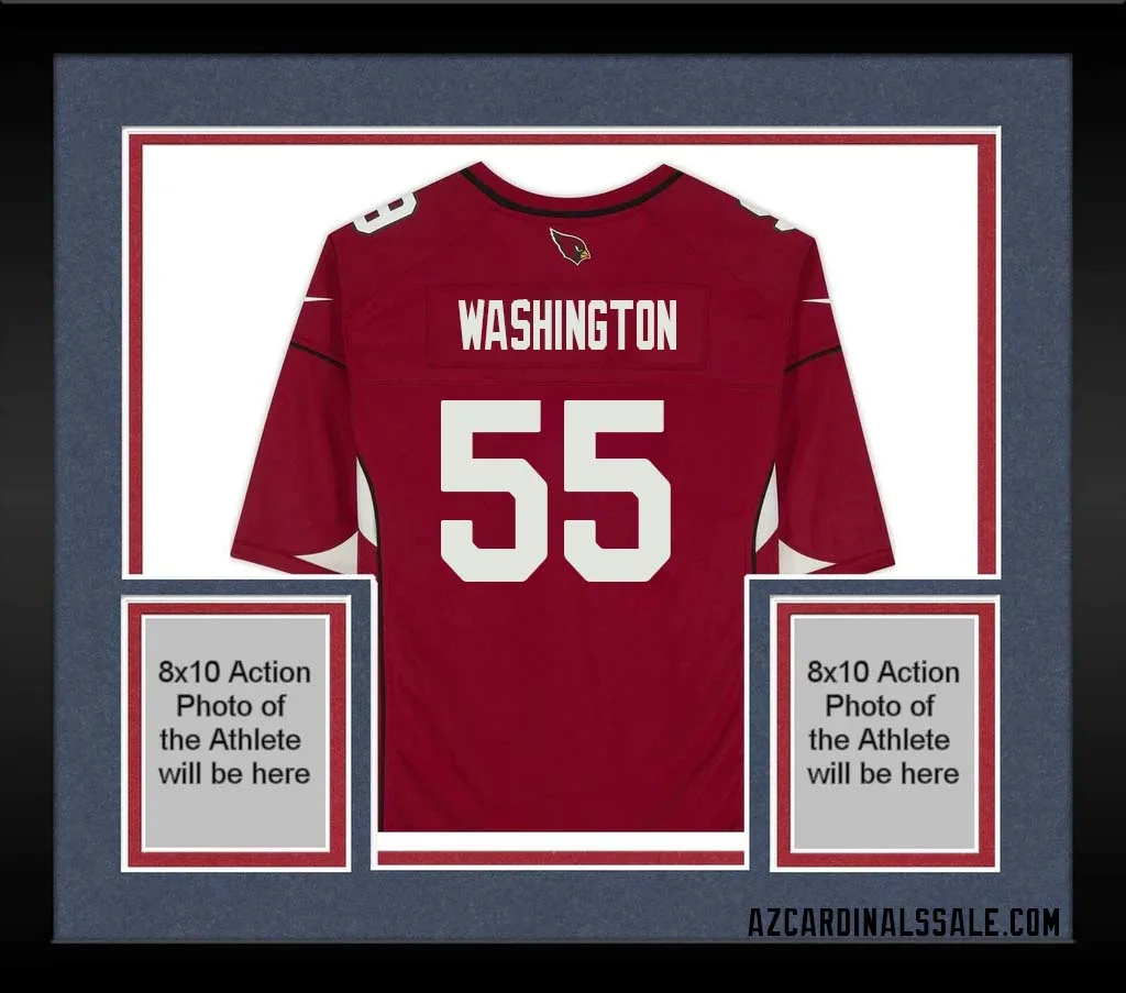 Daryl Washington No 55 Arizona Cardinals Autographed Red Game Jersey
