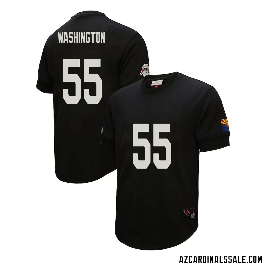 Daryl Washington No 55 Arizona Cardinals Mitchell Ness Retired Player Name Number Mesh Top Black