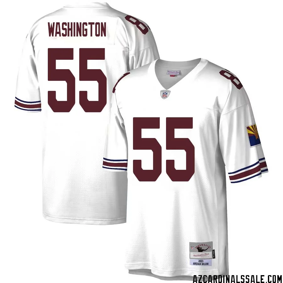 Daryl Washington No 55 Men Mitchell Ness White Arizona Cardinals Legacy Replica Jersey