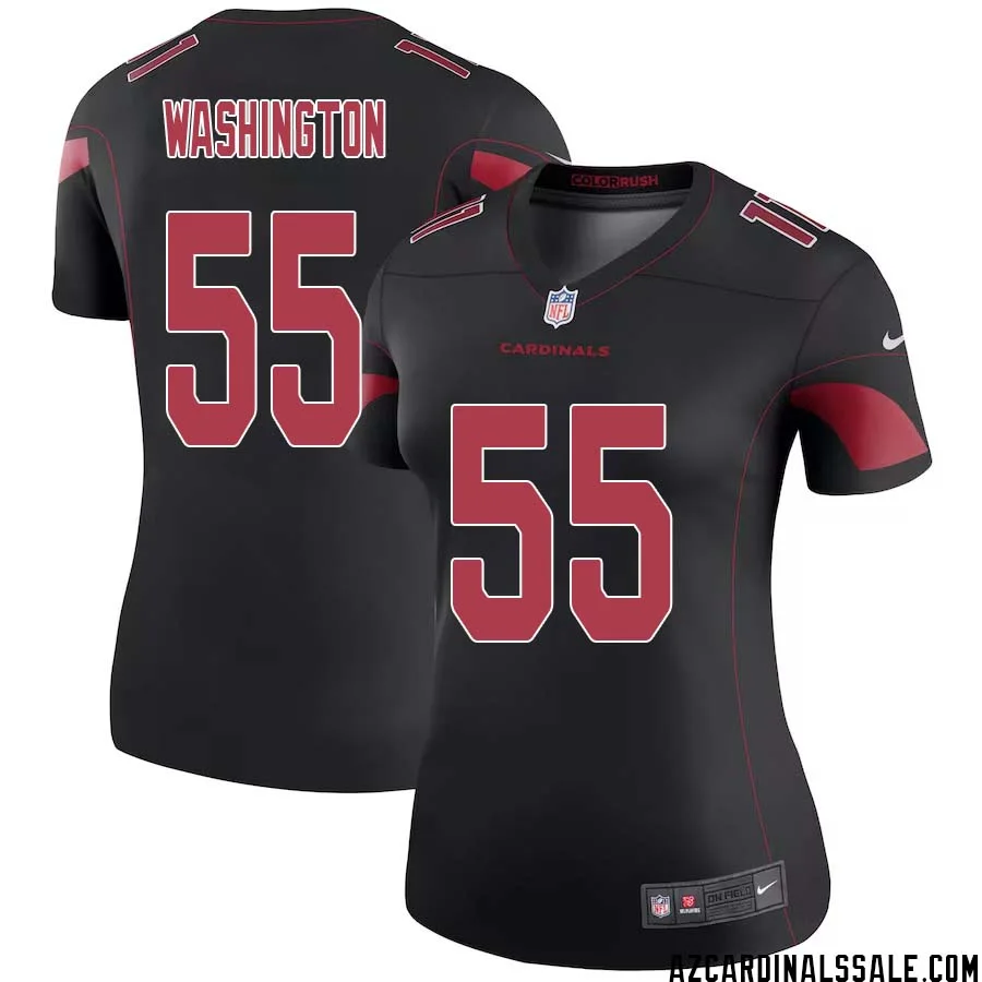 Daryl Washington No 55 Women Black Arizona Cardinals Color Rush Vapor Limited Jersey