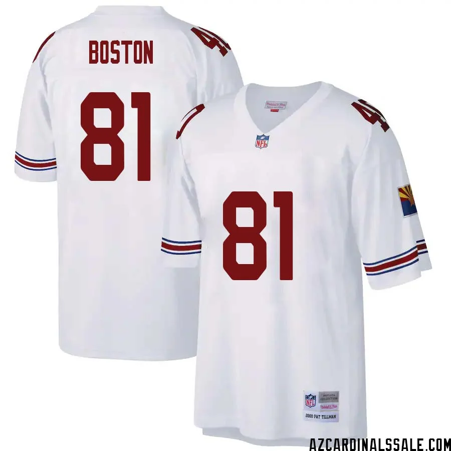 David Boston No 81 Arizona Cardinals Mitchell Ness Big Tall 2000 Retired Player Replica Jersey White 1