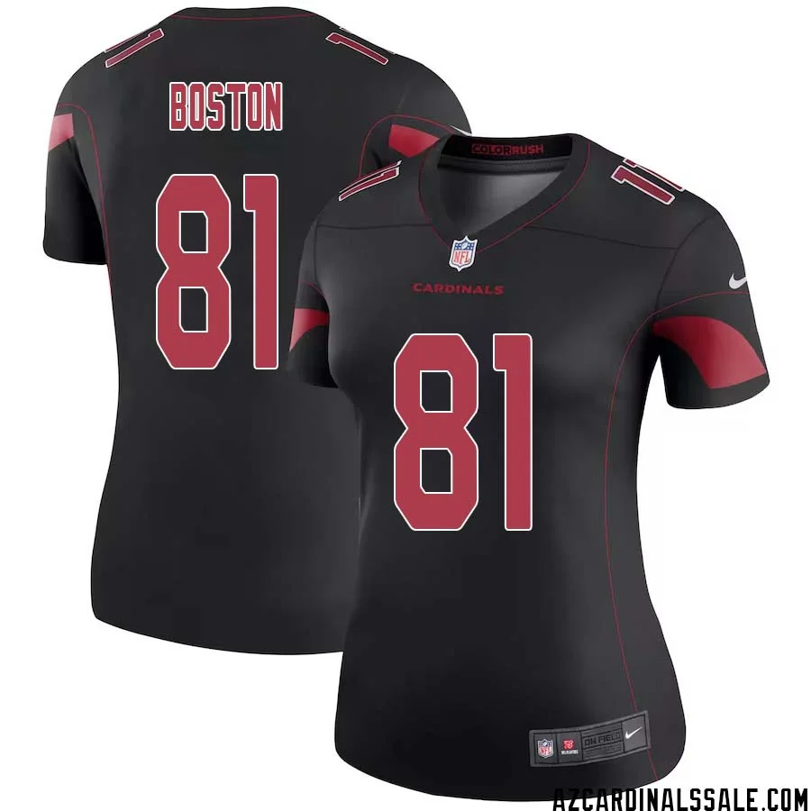 David Boston No 81 Women Black Arizona Cardinals Color Rush Vapor Limited Jersey 1