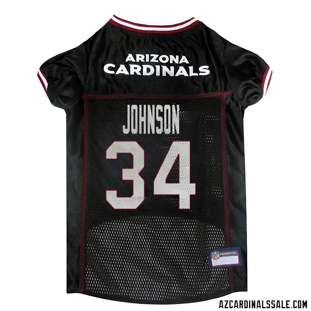 David Johnson No 34 Arizona Cardinals Dog Black Jersey